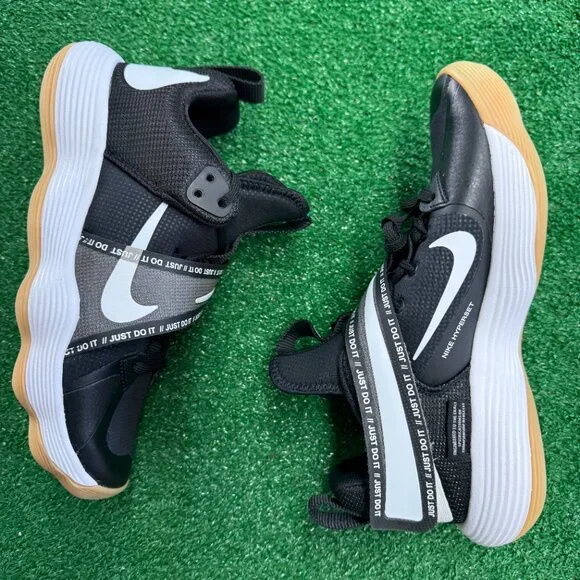 Nike React Hyperset Low Mens Volleyball Shoes Black CI2955-010 VNDS Sz 8.5 - Picture 4 of 7